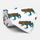 ポイズンダーツカエル漫画イラストレーション ネクタイ (ロール)