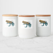 ポイズンダーツカエル漫画イラストレーション フードラベル (ボトル)