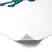 ポイズンダーツカエル漫画イラストレーション ポスター (角)