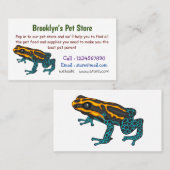 ポイズンダーツカエル漫画イラストレーション 名刺 (正面/裏面)