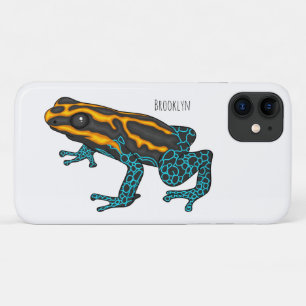 ポイズンダーツカエル漫画イラストレーション iPhone 11 ケース