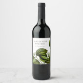 ポイズンナッツツリーヴィンテージイラストレーション ワインラベル (正面)