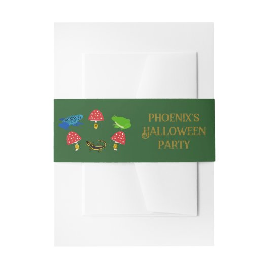 ポイズンフォレストハロウィンカスタム 招待状ベリーバンド (正面例)