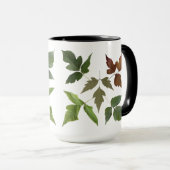 ポイズン葉タボタニカルリーフデザイン マグカップ (正面右)