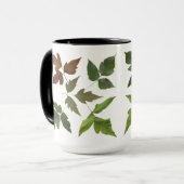 ポイズン葉タボタニカルリーフデザイン マグカップ (正面左)