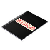 ポイズン01薬用ラベルスカルとクロスボーン ノートブック (左側)