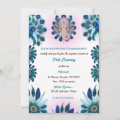 ポイテジャヌウパナヤナムヒンドゥー聖糸ピーコック 招待状 (正面)