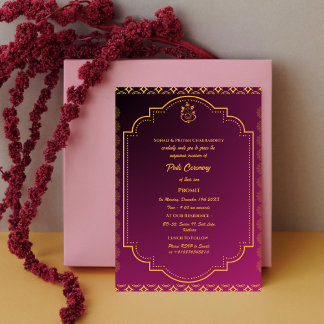 ポイテジャヌウパナヤナムヒンドゥー聖糸フローラ 招待状