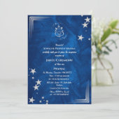 ポイテー・ジェイヌ・ウパナヤナム　ヒンズー　ホーリー・スレッド　ブルー・ゴールド 招待状 (スタンド正面)