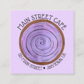 ポイパープルハワイアン食のボウル太郎ルートハワイ スクエア名刺 (正面)