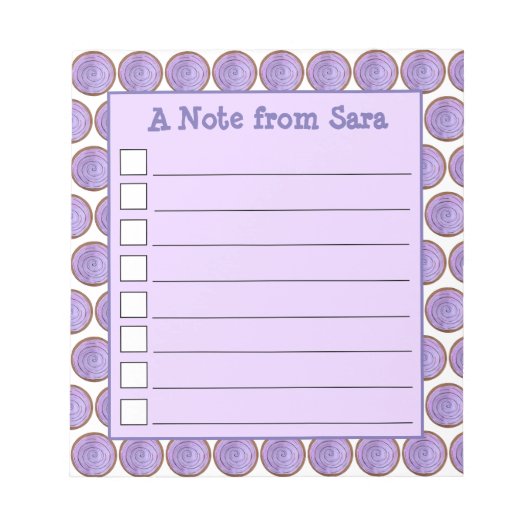 ポイパープルハワイアン食のボウル太郎ルートハワイ ノートパッド (正面)