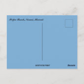 ポイプビーチカウアイハワイ ポストカード (裏面)