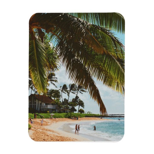 ポイプビーチ – カウアイ島 – ハワイ マグネット (縦)