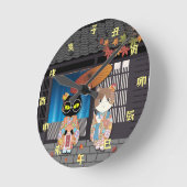 ポイルーナ7-5-3お祝い ラウンド壁時計 (傾斜)