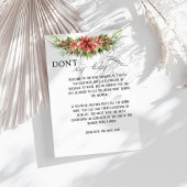 ポインエレガントセチアフローラはベビーゲームカードと言わない ノートカード