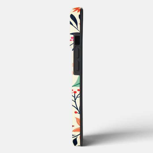 ポインエレガントセチア模様オッターボックスiPhoneケース Case-Mate iPhoneケース (裏面 / 左)