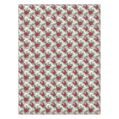 ポインエレガントセチア花束パターンクリスマス テーブルクロス (正面)