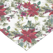 ポインエレガントセチア花束パターンクリスマス ミディアムテーブルランナー (コーナー)