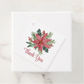 ポインエレガントセチア赤フローラありがとうクリスマス フェイバータグ (インサイチュ)