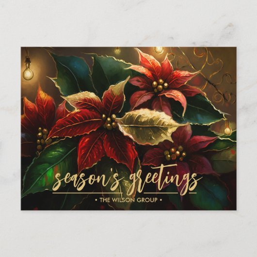 ポインエレガントセティアスビジネスホリディサンキュー シーズンポストカード (正面)