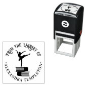 ポインエレガントト図書名のバレエダンサー セルフインキングスタンプ (インサイチュ)