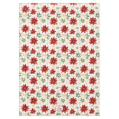 ポインスタイリッシュセチアフローラフラワークリスマス テーブルクロス