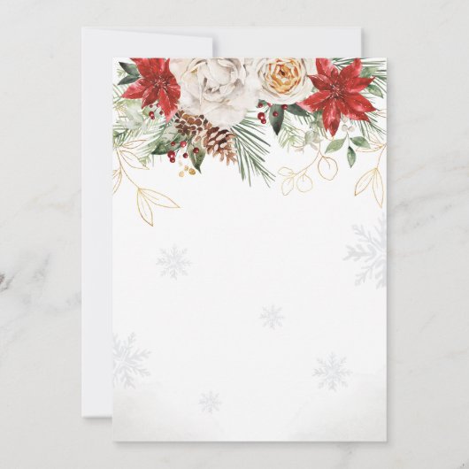 ポインセエレガントッティアカンパニーホリデーパーティー 招待状 (裏面)