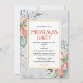 ポインセエレガントッティアクリスマスホリデーパーティー 招待状 (正面)