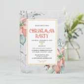 ポインセエレガントッティアクリスマスホリデーパーティー 招待状 (スタンド正面)