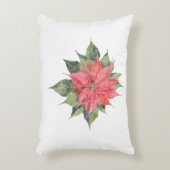 ポインセチかわいらしア アクセントクッション (正面(垂直))