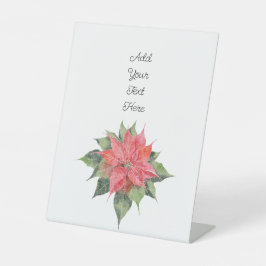 ポインセチかわいらしア 台座サイン