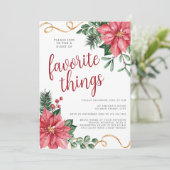 ポインセチアお気に入りのクリスマスパーティー 招待状 (スタンド正面)