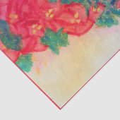 ポインセチアが付いている水彩画のクリスマスツリー 薄葉紙 (詳細)