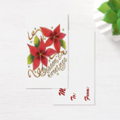 ポインセチアさんとのキュートなクリスマスシーズンのご挨拶 (デスク)