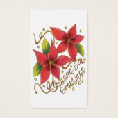 ポインセチアさんとのキュートなクリスマスシーズンのご挨拶 (正面)