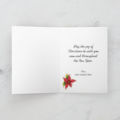 ポインセチアさんとのキュートなクリスマスシーズンのご挨拶 シーズンカード (内部)