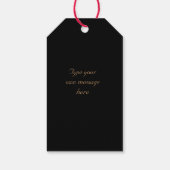 ポインセチアとシャンパン ギフトタグ (裏面)