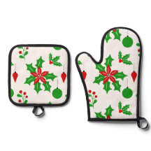 ポインセチアとホリーの白