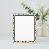 ポインセチアとホリークリスマス文房具 (スタンド正面)