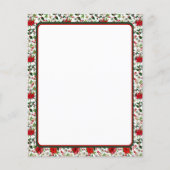 ポインセチアとホリークリスマス文房具 (正面)