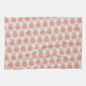 ポインセチアとホリースプレー キッチンタオル (横)