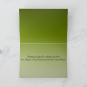 ポインセチアと氷の冷たいビールクリスマスおもしろい シーズンカード (内部)