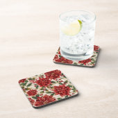 ポインセチアと音楽コースター コースター (右側)