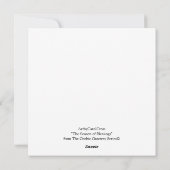 ポインセチアのエレガントゴシックレディのカード シーズンカード (裏面)