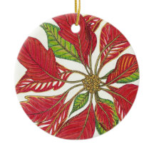 ポインセチアのオーナメント