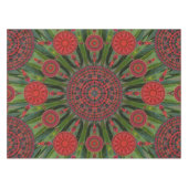 ポインセチアのクリスマスのテーブルクロス テーブルクロス (正面(横))