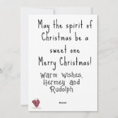 ポインセチアのクリスマスケーキ シーズンカード (裏面)