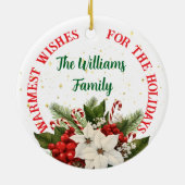 ポインセチアのペルソナラダド セラミックオーナメント (裏面)