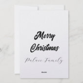 ポインセチアの冬のシェルター シーズンカード (裏面)