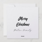 ポインセチアの冬のシェルター シーズンカード (裏面)